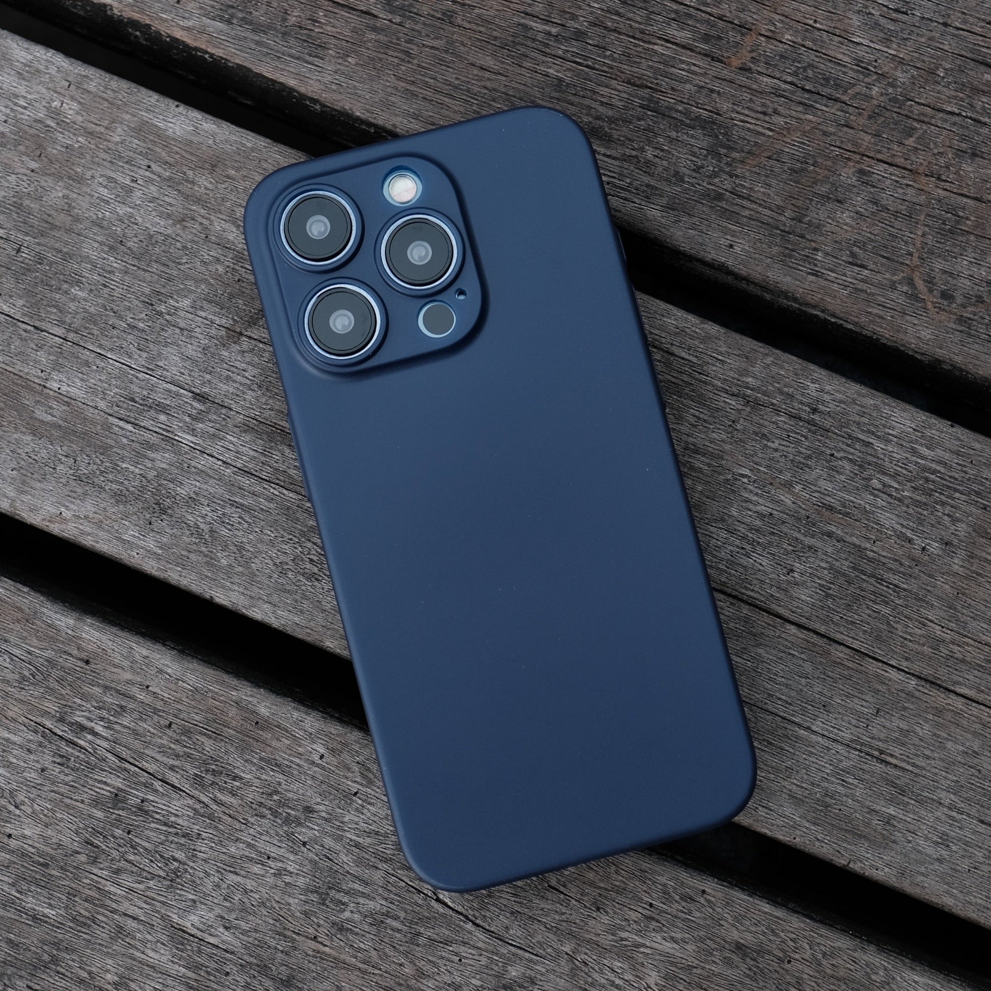 Bare Naked for iPhone 15 Pro - Thinnest Case for iPhone 15 Pro - Blue Titanium