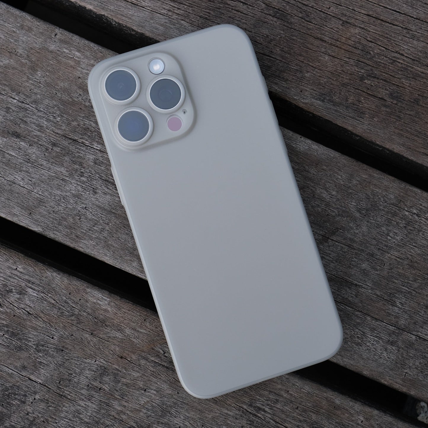 Bare Naked for iPhone 15 Pro Max - Thinnest Case for iPhone 15 Pro Max - Natural Titanium