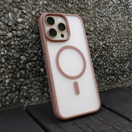 Bare Armour Case for iPhone 16 Pro Max - Minimalist Slim Shock Proof MagSafe Case for iPhone 16 Pro Max - Desert Titanium