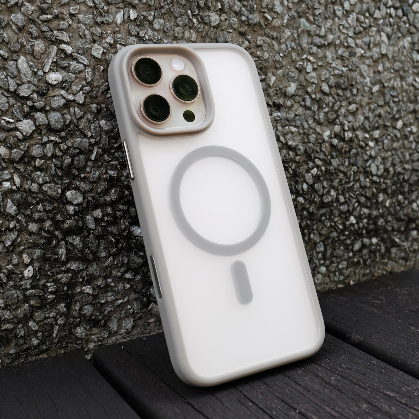 Bare Armour Case for iPhone 16 Pro Max - Minimalist Slim Shock Proof MagSafe Case for iPhone 16 Pro Max - Natural Titanium