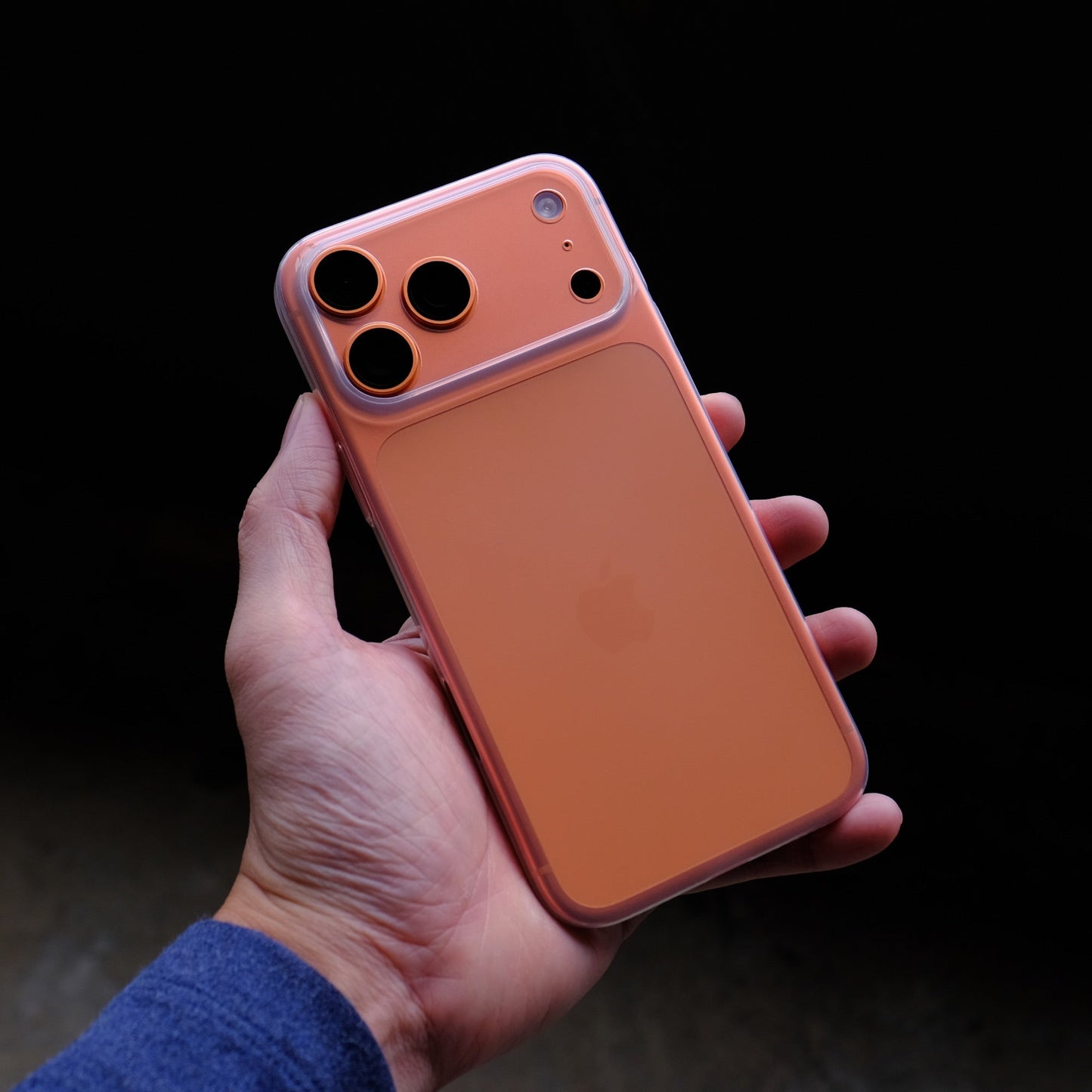 Bare Naked Case for iPhone 17 Pro - Thinnest Case for iPhone 17 Pro - Clear on Cosmic Orange