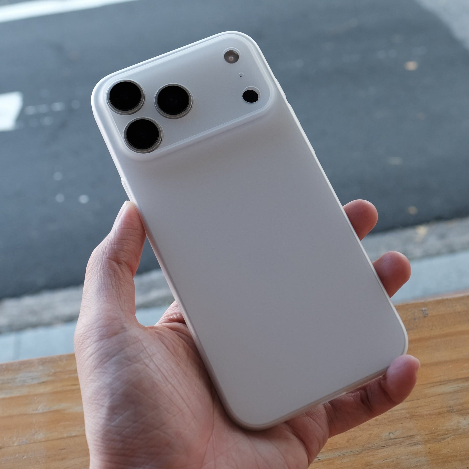 Bare Naked Case for iPhone 17 Pro Max - Thinnest Case for iPhone 17 Pro Max - Frost