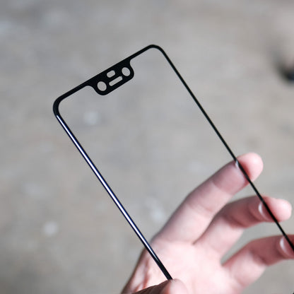 Bare Pane - Full-Coverage Tempered Glass Screen Protector with Full Adhesive for Google Pixel 3 XL
