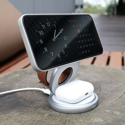 The Nexus 3-in-1 Wireless MagSafe Qi2 Charger